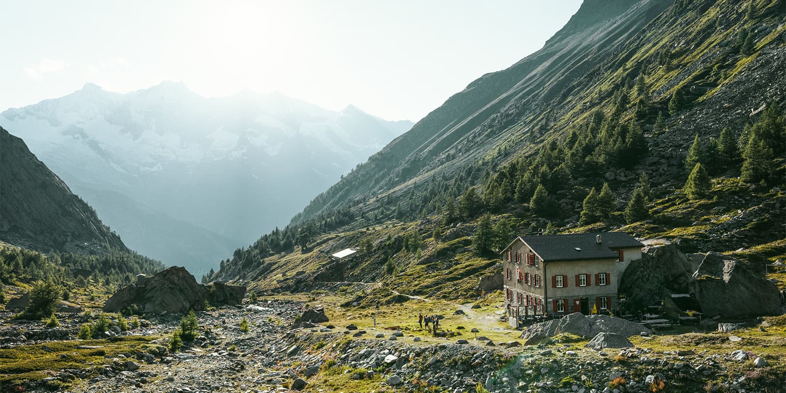 Almageller Hut on the Saas Mountain Hut Tour